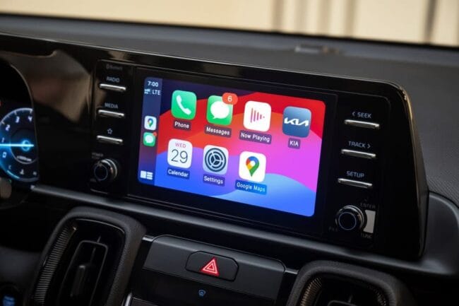 kia sonet display view