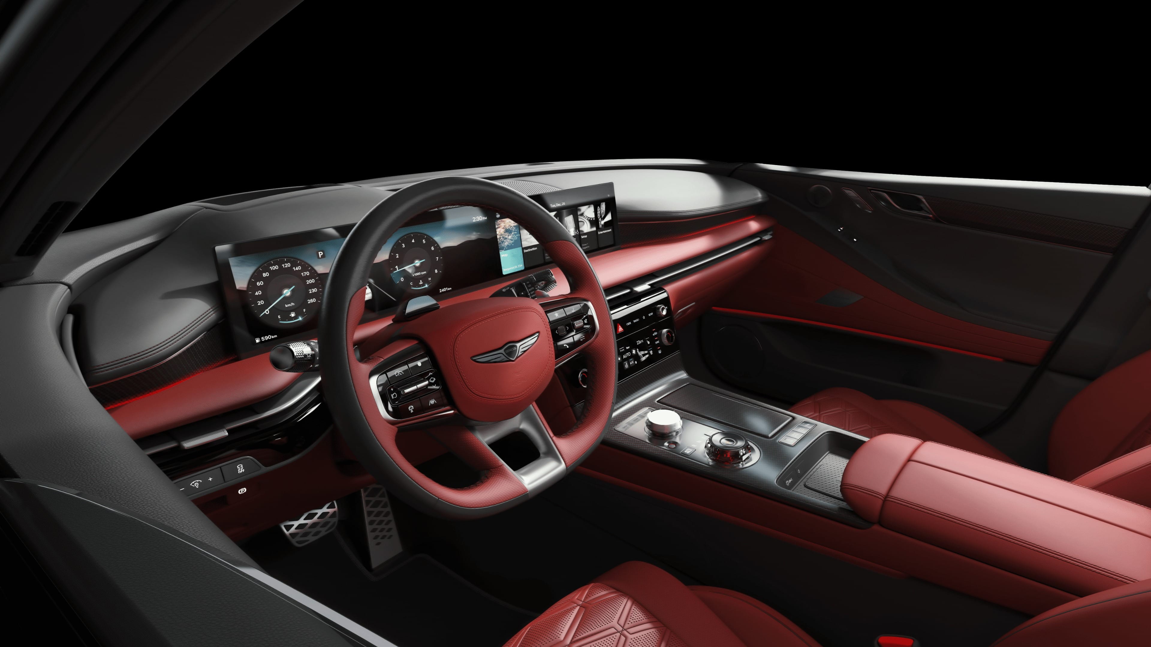 genesis g80 interior view