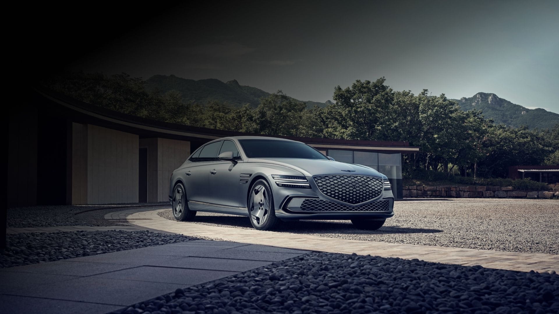 Genesis Electrified G80 front view