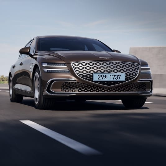 Genesis Electrified G80 front view
