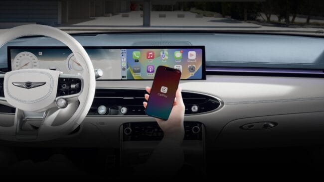 Genesis Electrified GV70 display view