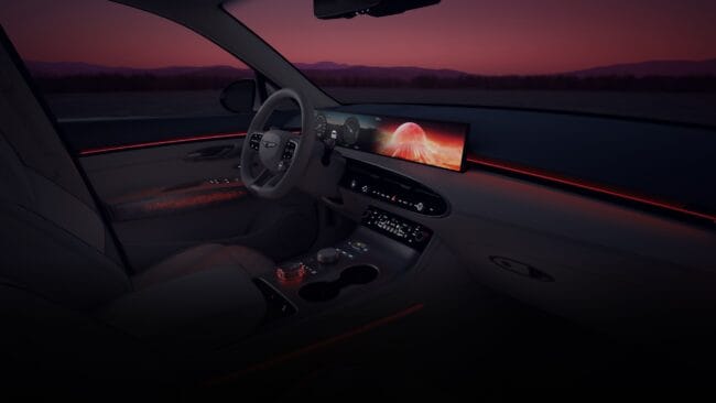 Genesis Electrified GV70 interior view