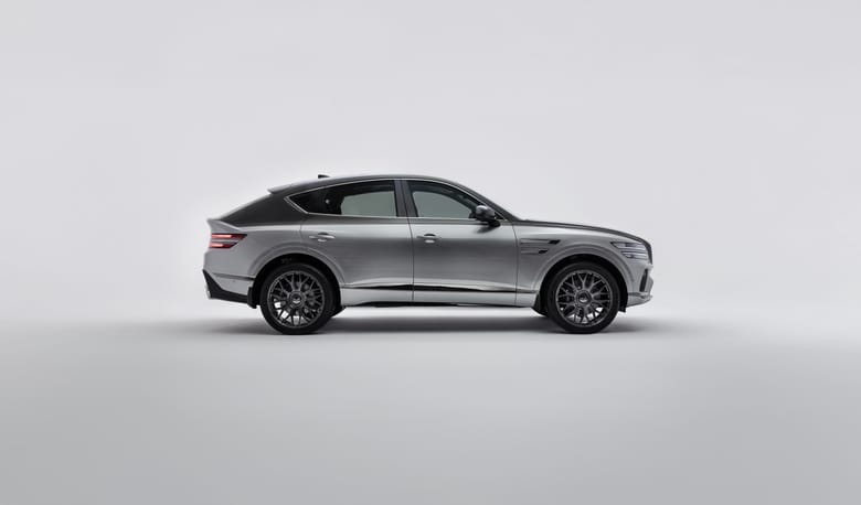 Genesis GV80 Coupe Green Falcon side view