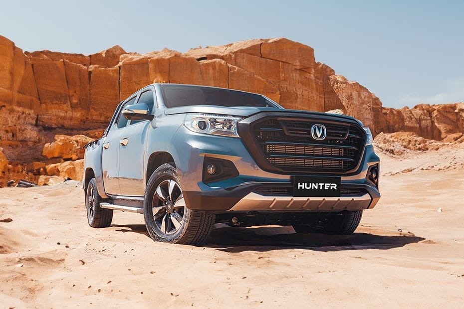 Changan Hunter front view in grey color