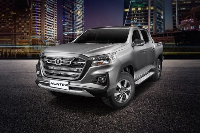Changan Hunter front view in grey color