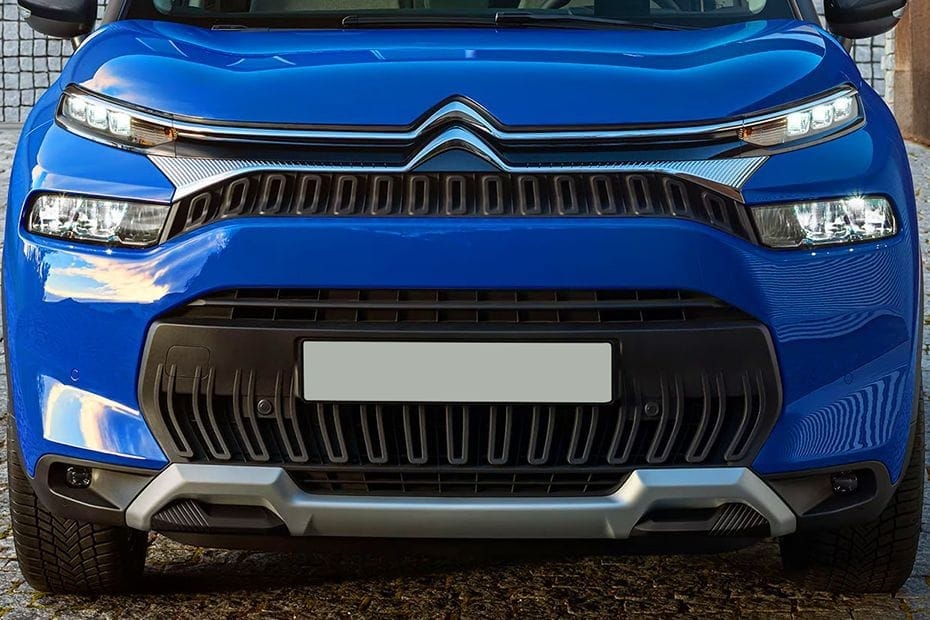Citroen C3 Aircross front view in blue color