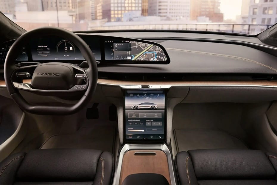 Lucid Air interior view