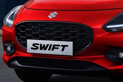 Suzuki Swift front view in red color