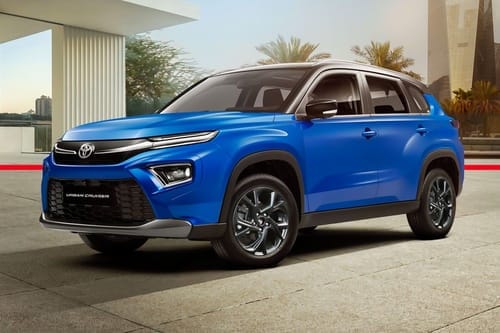 Toyota Urban Cruiser side view in blue color