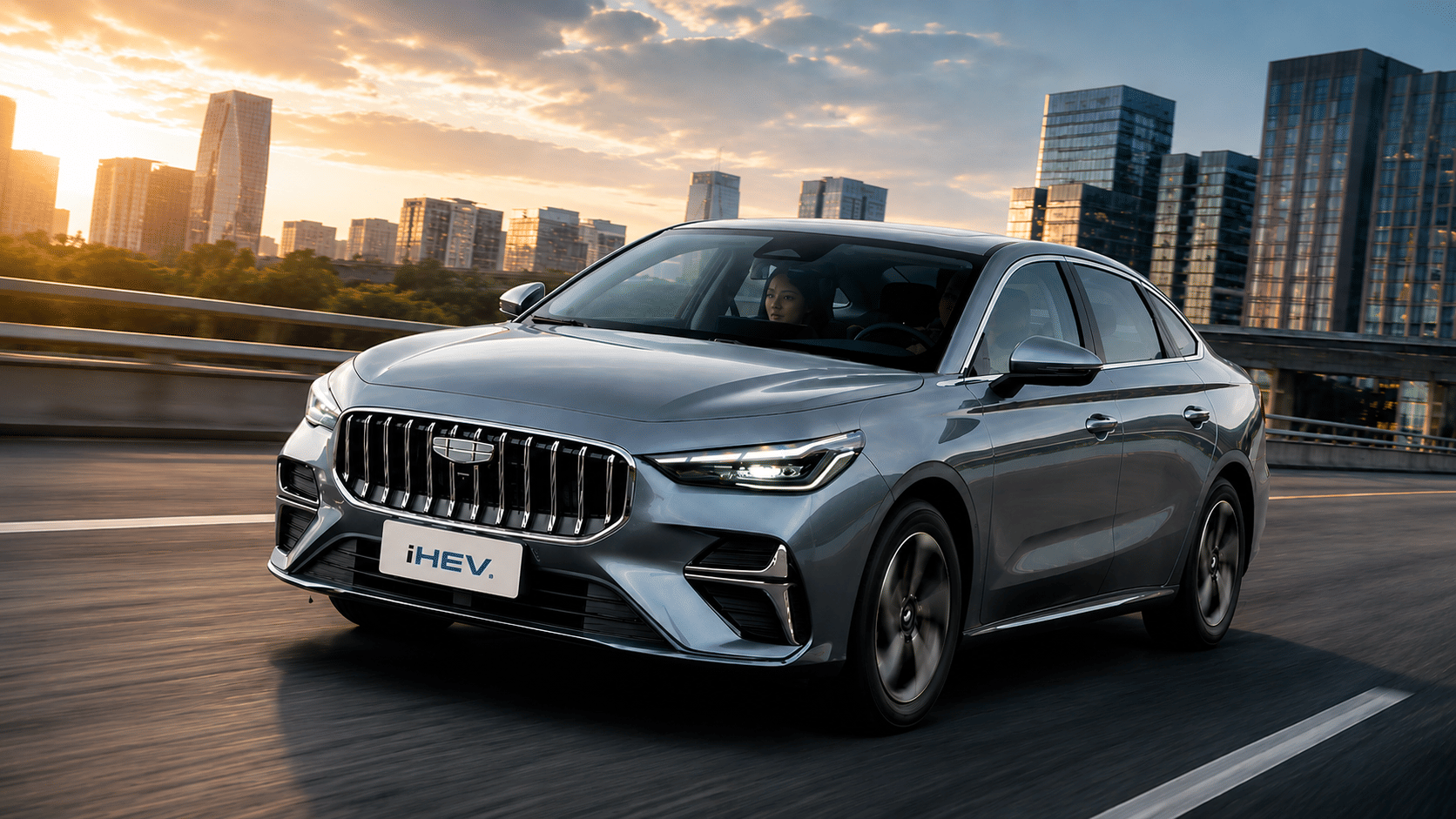 Geely Emgrand i-HEV Front Look