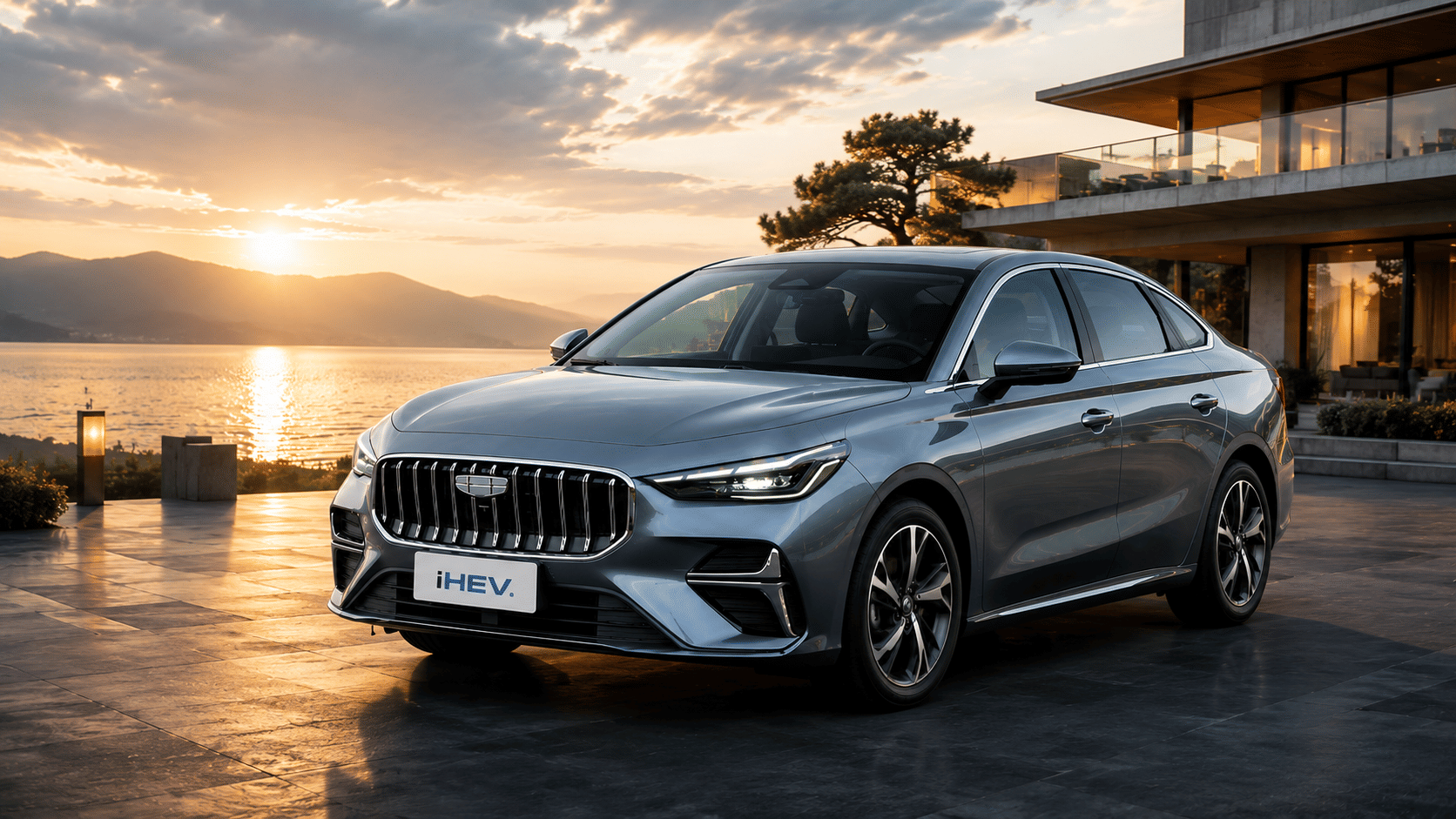 Upcoming Geely Emgrand i-HEV Parked